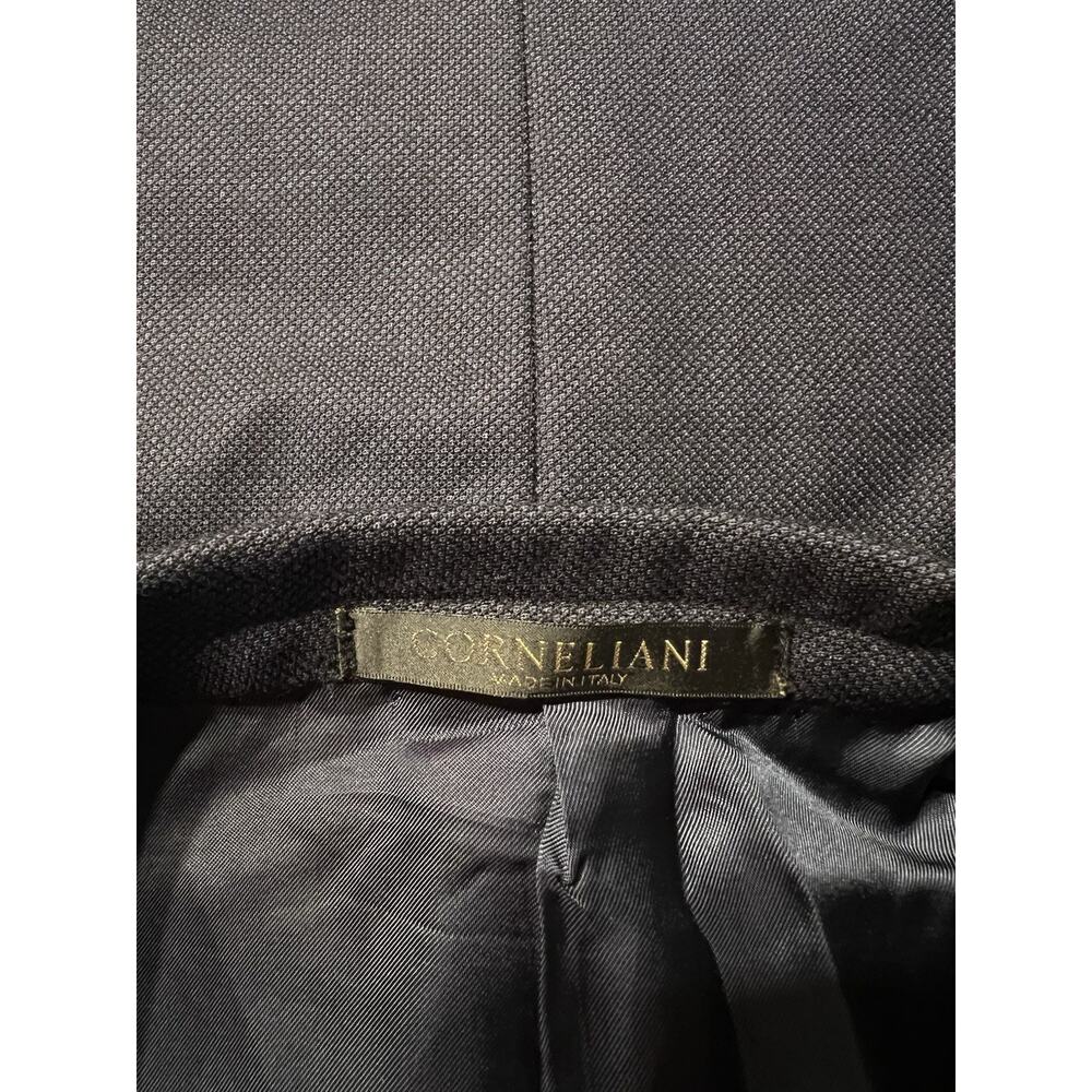 Corneliani 48R 42x31 Navy Blue Luxury Designer Suit Virgin Wool 17,75 Microns - Picture 14 of 16